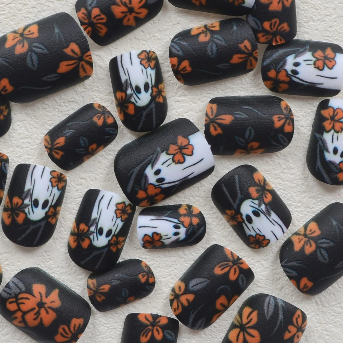 24pcsShort Square Matte Press On Nails