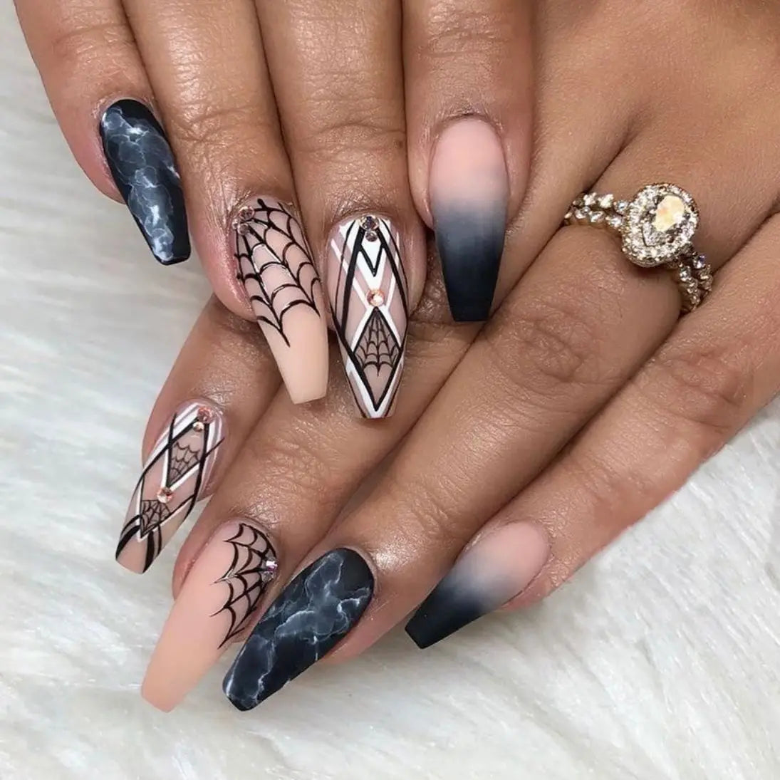 24pcsHalloween Fake Nails