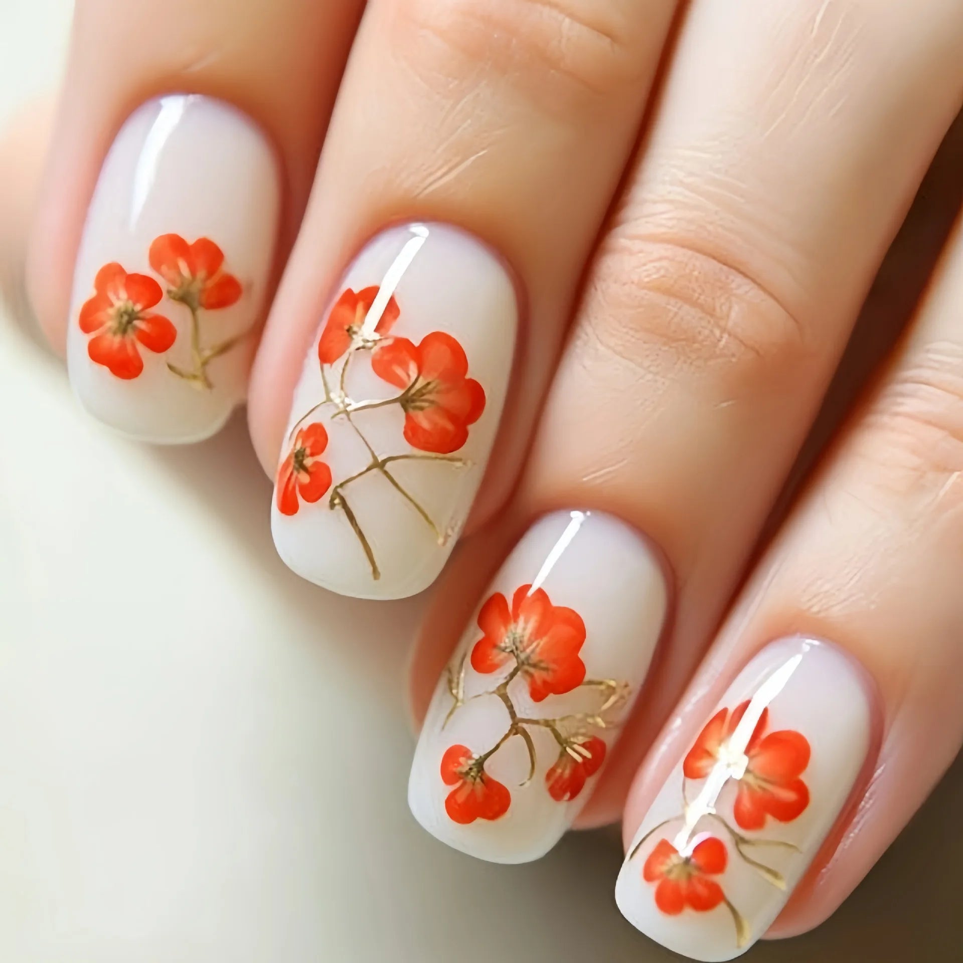 24pcs/set short medium long fake nails