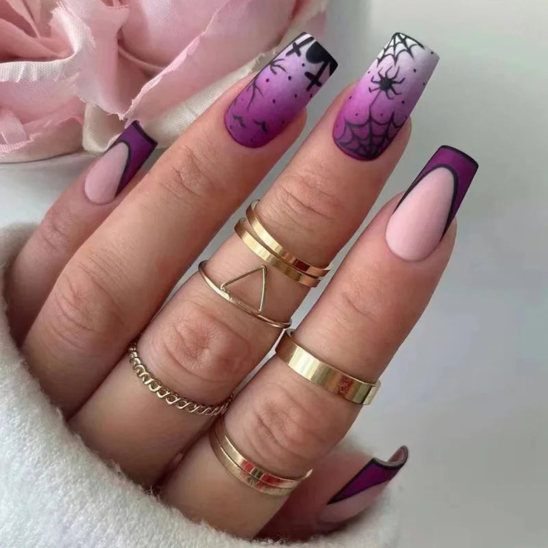 24pcsHalloween Fake Nails