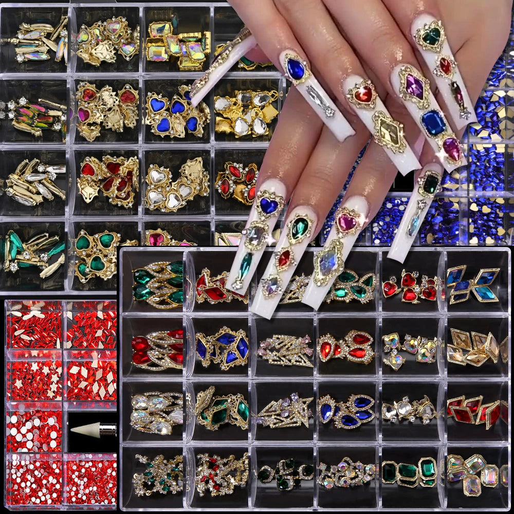 1Box Nail Rhinestones