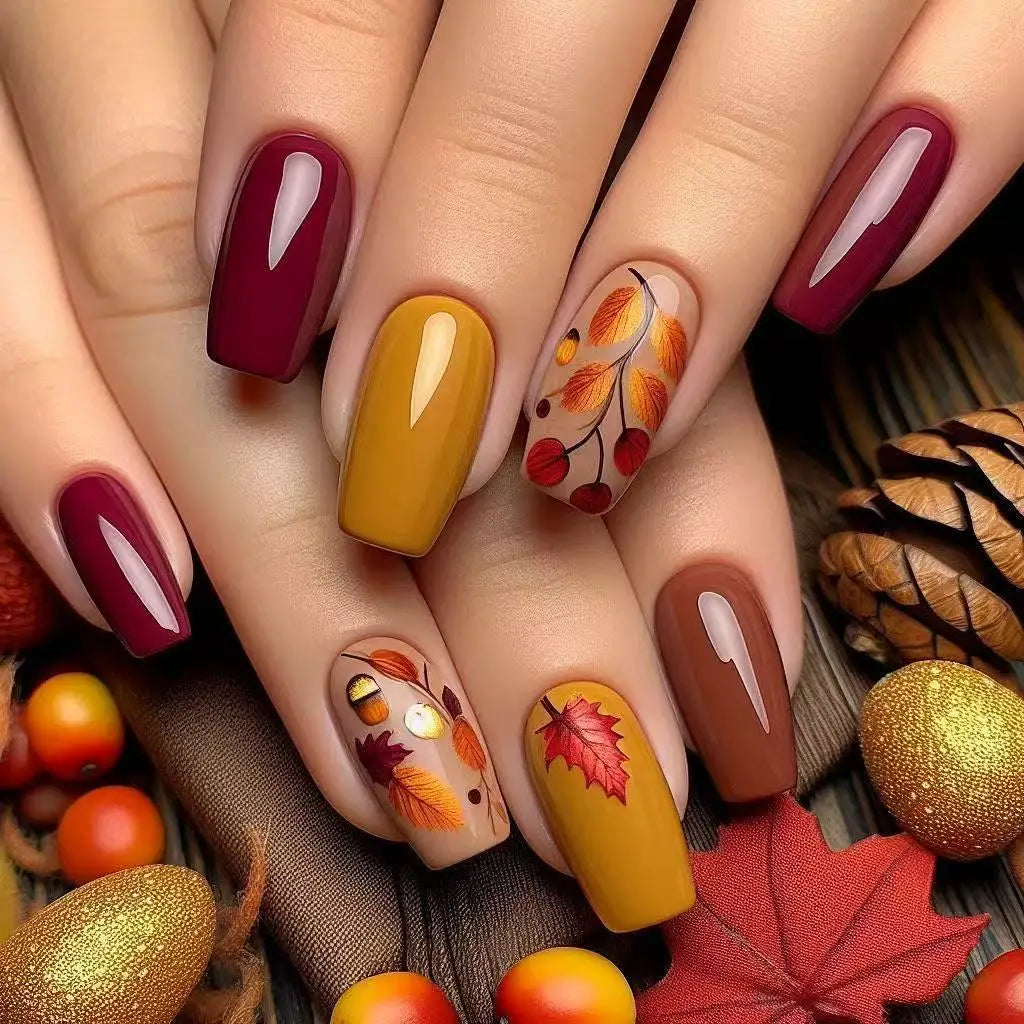 24pcsShort Medium long fake nails