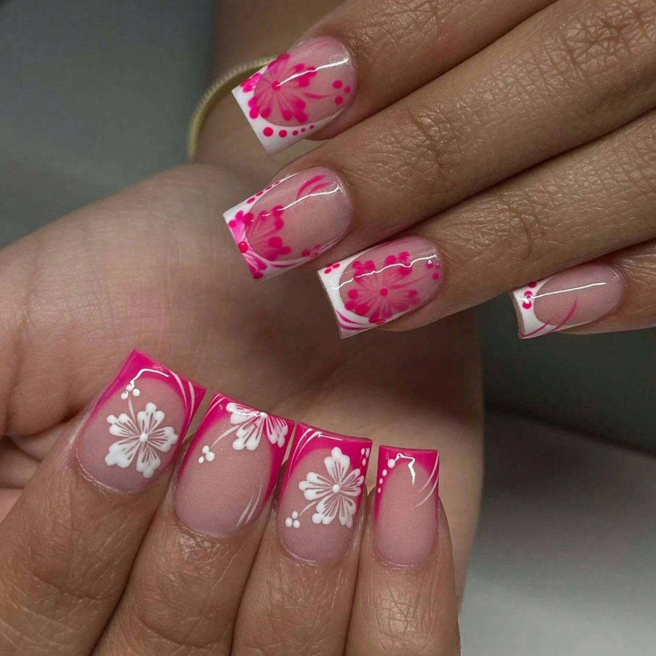 24pcs Ballet Fake Nails