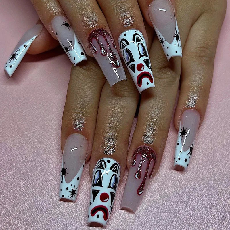 24pcsHalloween Fake Nails