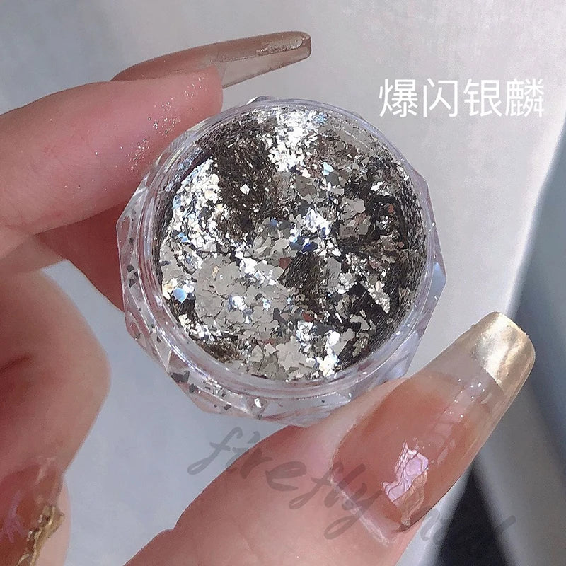 1Box Chameleon Nail Flakes Net2-3g