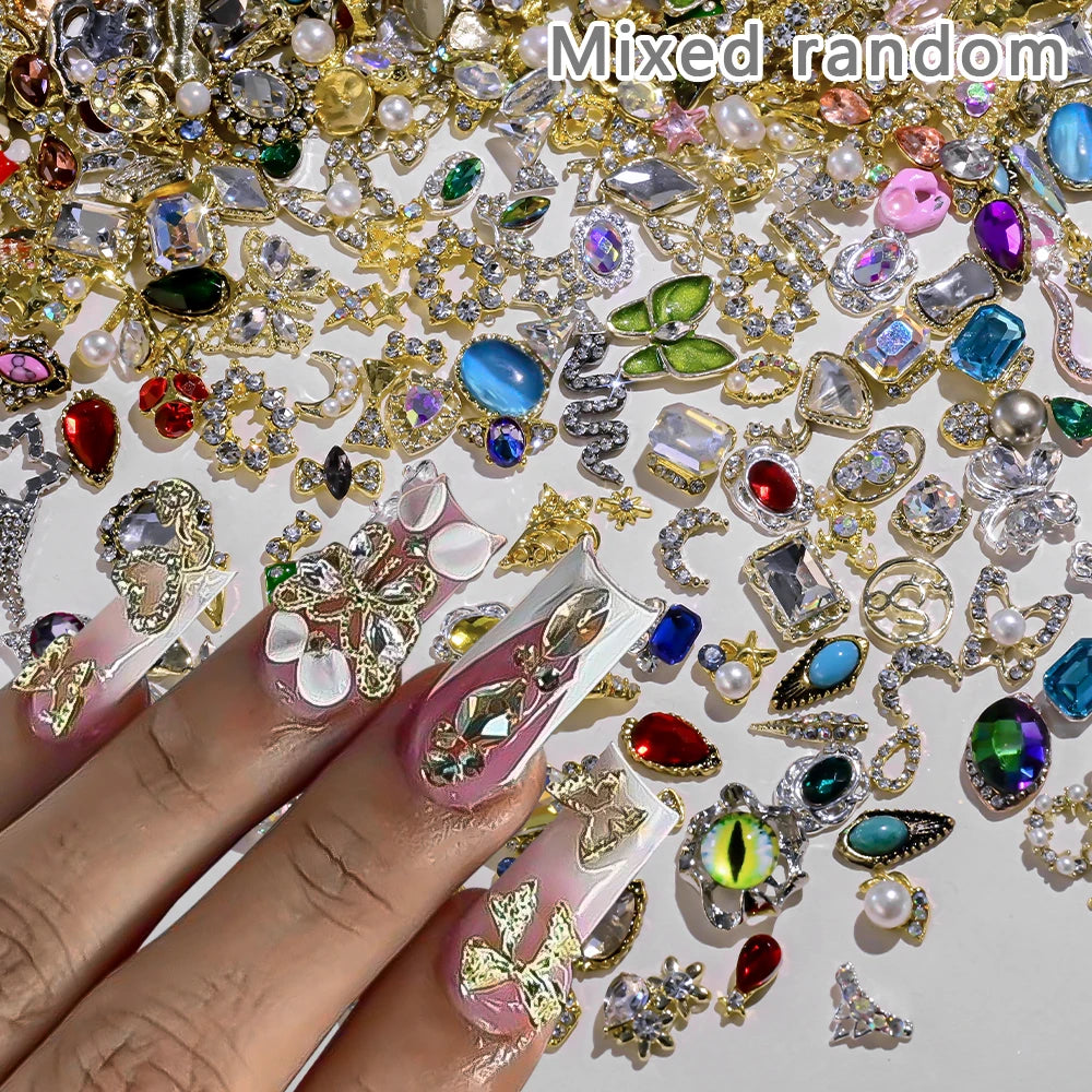 50Pcs 3D Mixed Random Luxury Nail