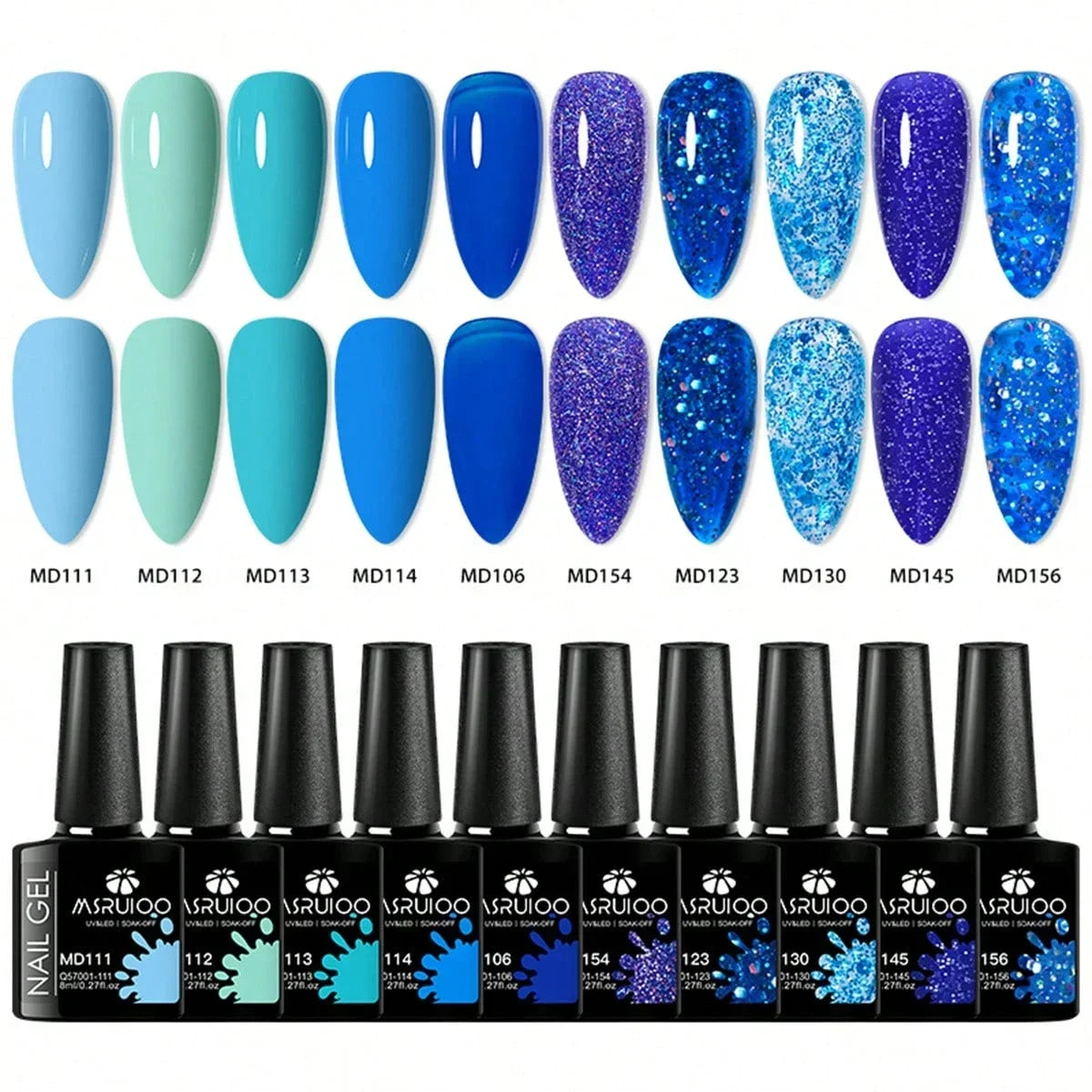 10pc Nail Gel Polish Set professional manicure tools set