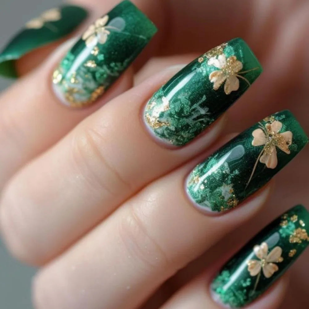 24pcs/set short medium long fake nails