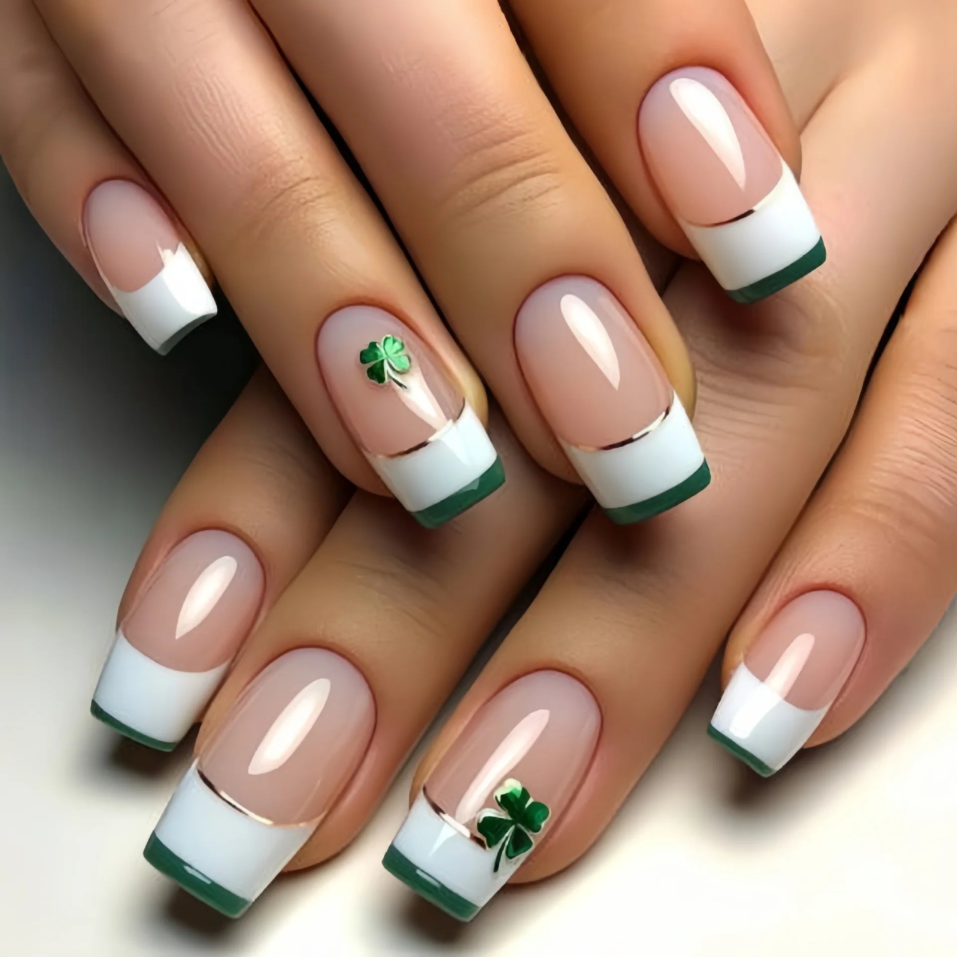 24pcs/set short medium long fake nails