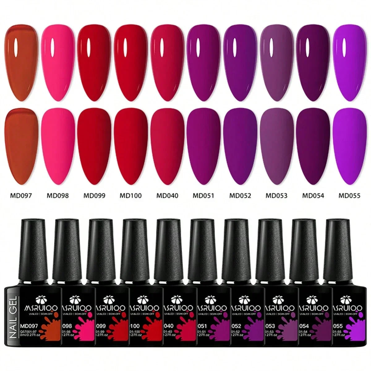 10pc Nail Gel Polish Set professional manicure tools set