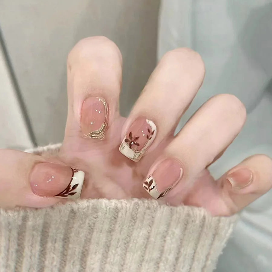 24pcsShort Medium long fake nails