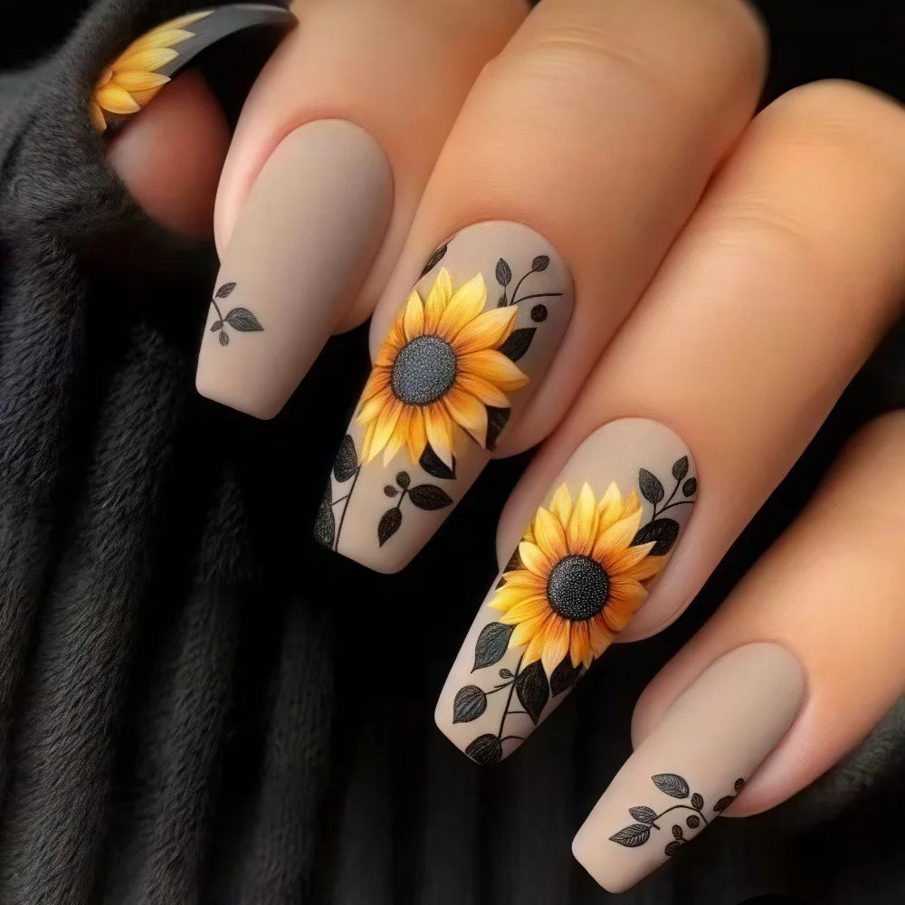 24pcsShort Medium long fake nails