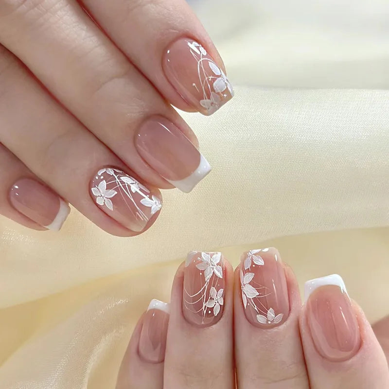 24pcs Merry Christmas Press On Nails