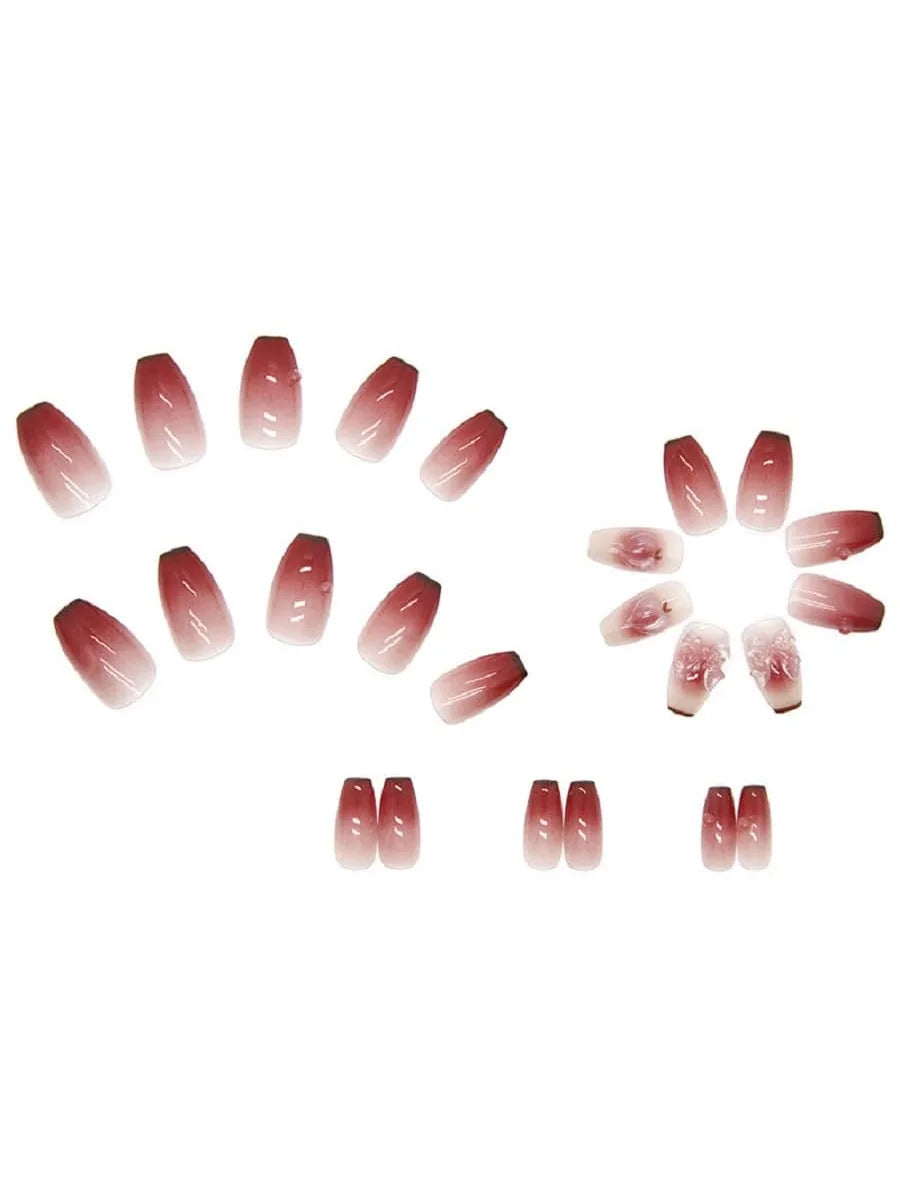 24PCS/1 BOX Gradient Patch  Fake Nail