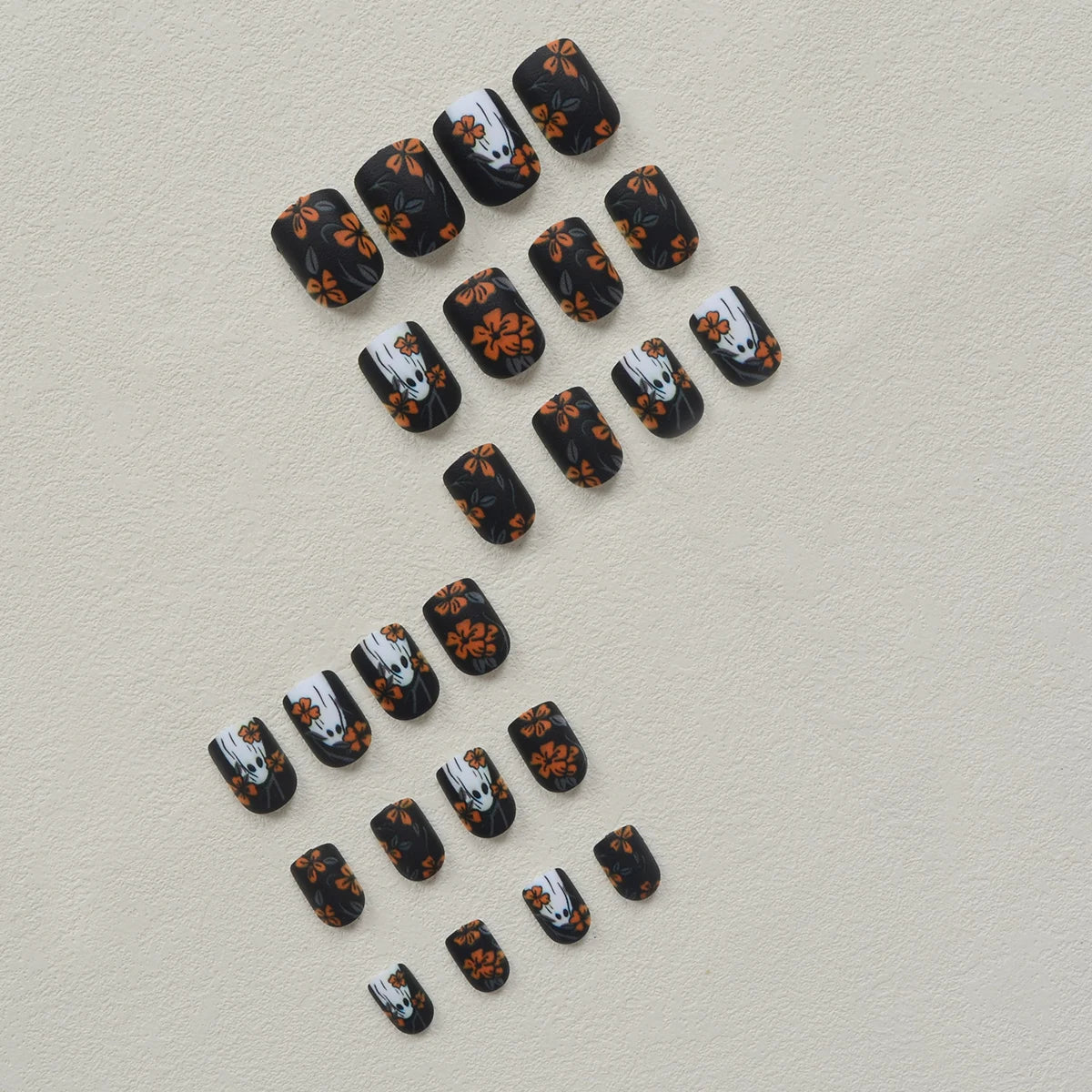 24pcsShort Square Matte Press On Nails