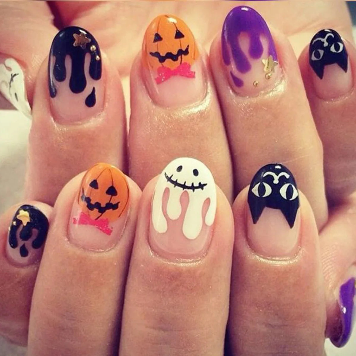 24pcsHalloween False Nails