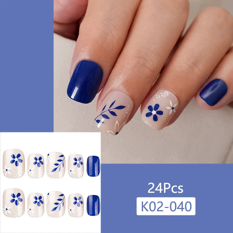24Pcs/Set Cute and Playful Wearing False Nails
