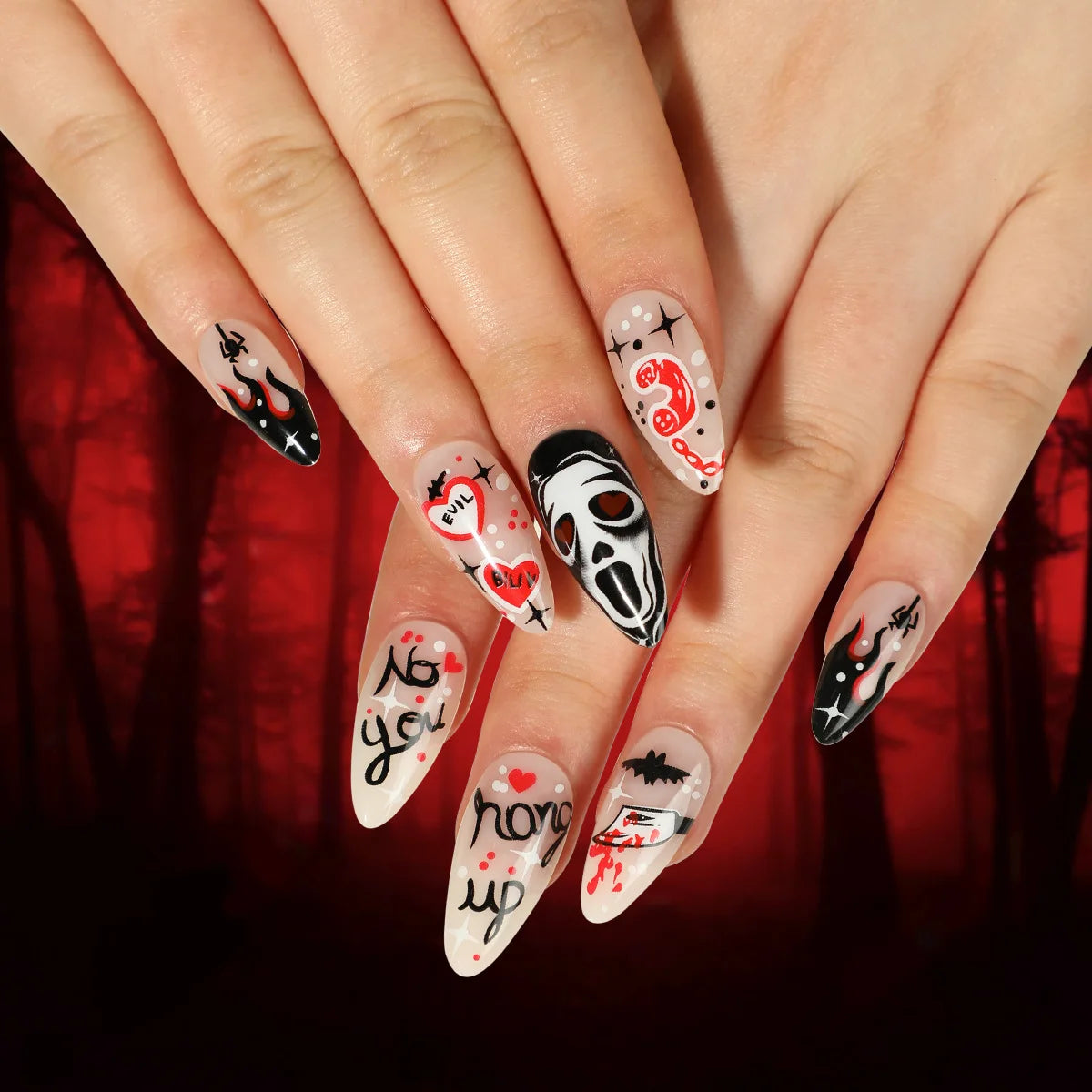 24pcsHalloween Fake Nails
