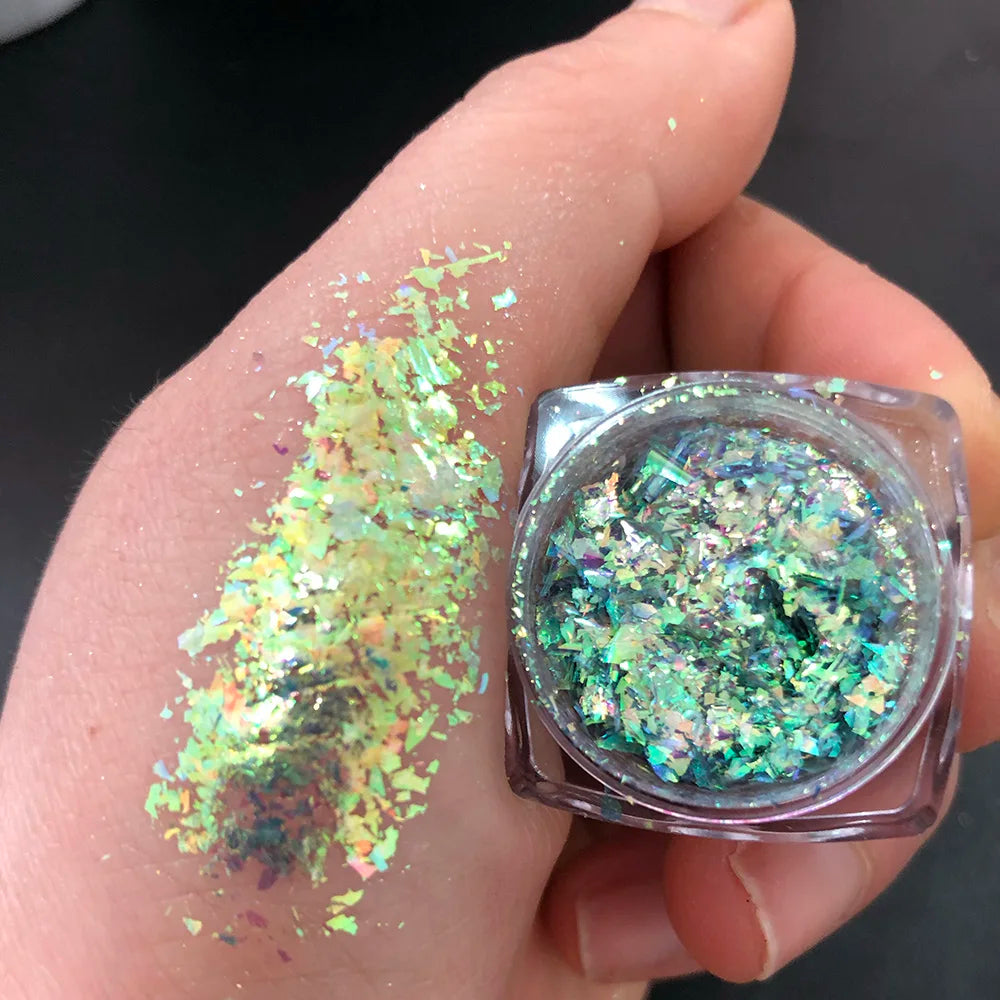 1Box Chameleon Nail Flakes Net2-3g