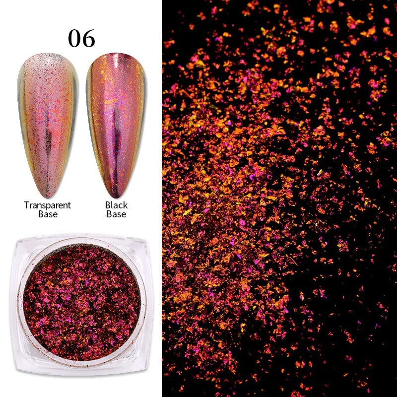 1Box Chameleon Nail Flakes Net2-3g