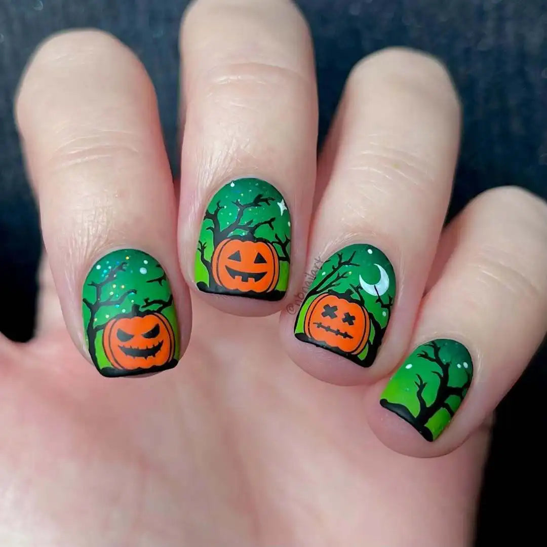 24pcs2025 New Halloween Press on Nails
