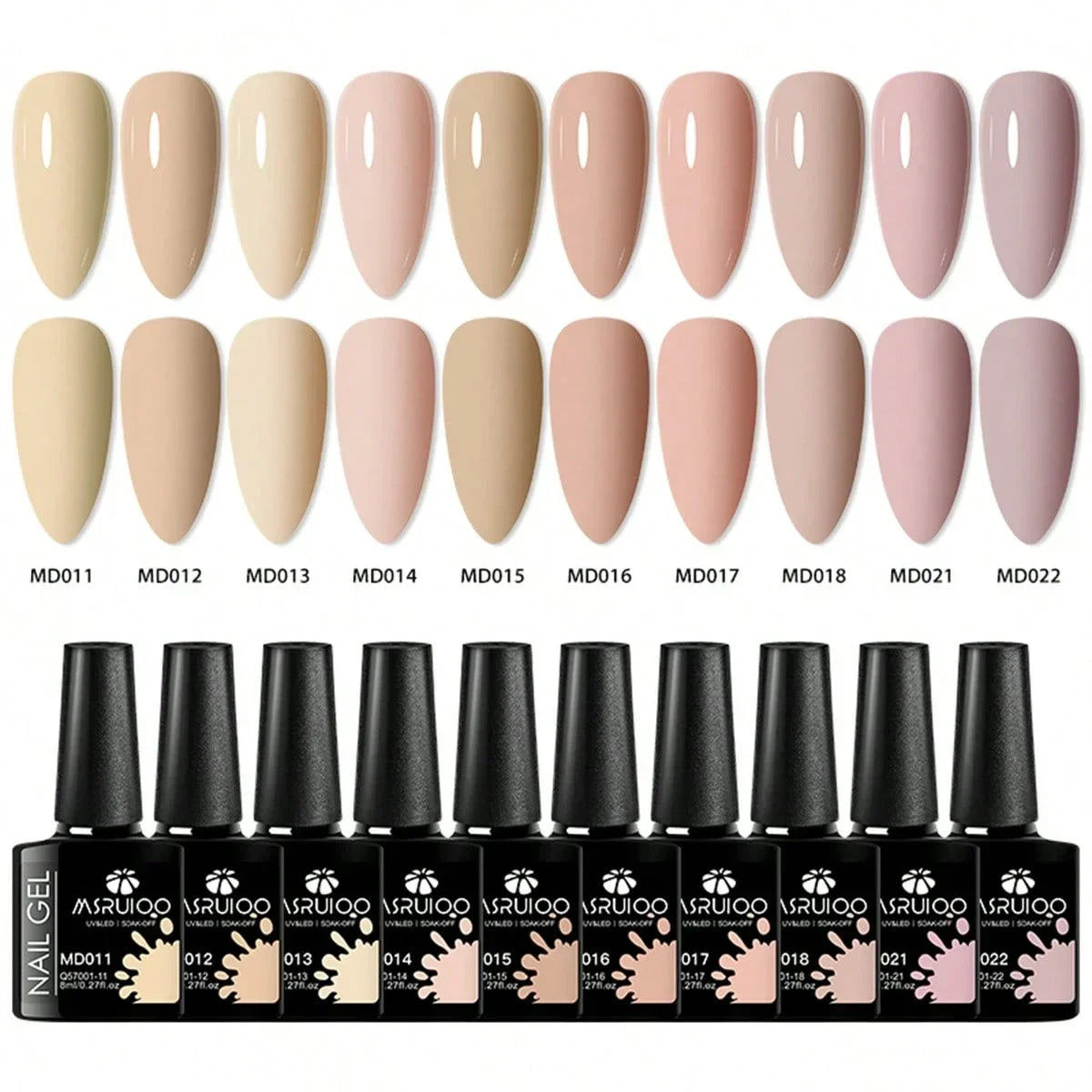 10pc Nail Gel Polish Set professional manicure tools set