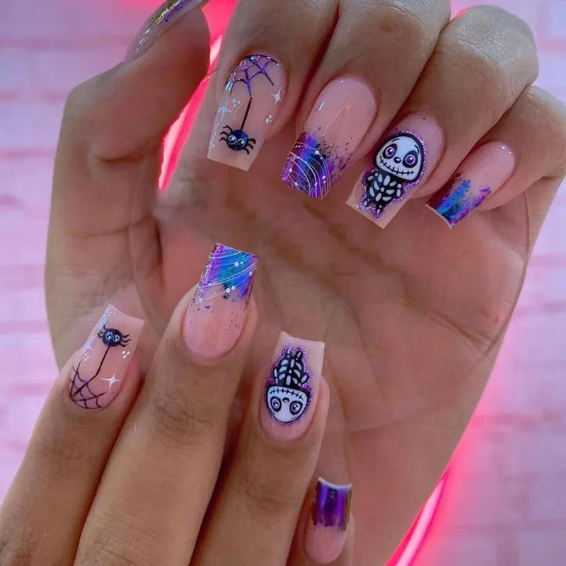 24pcsHalloween Fake Nails