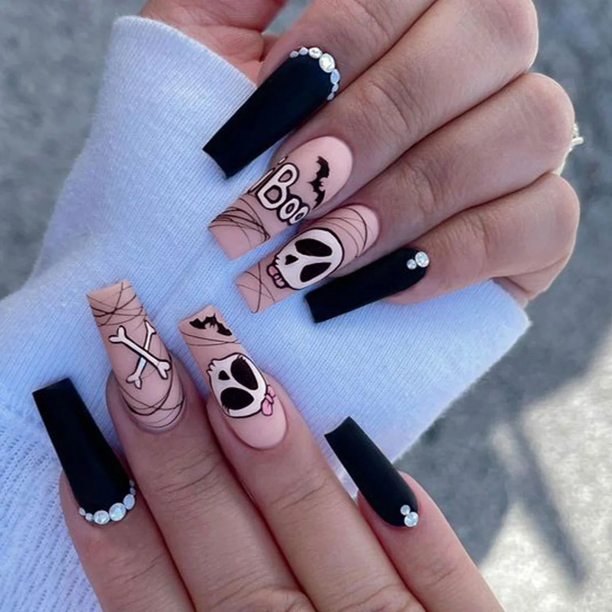 24pcsHalloween False Nails