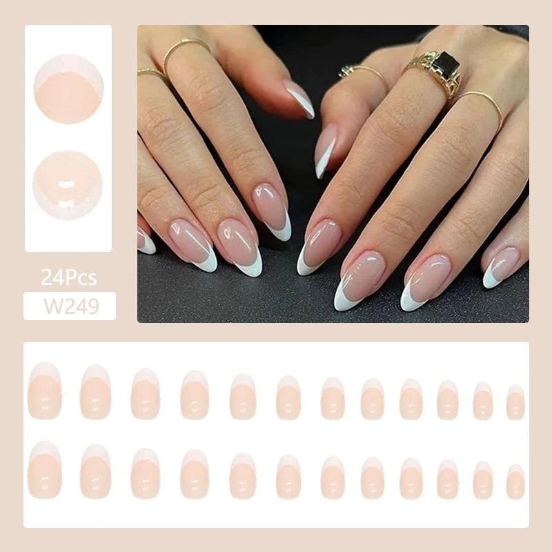 24Pcs/Set Cute and Playful Wearing False Nails