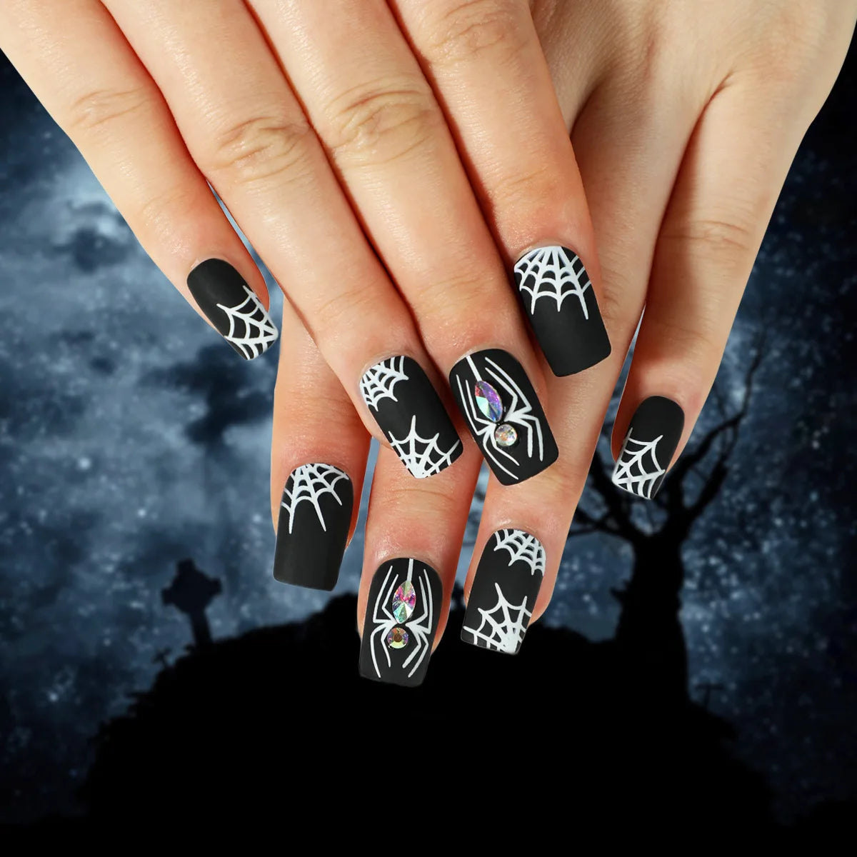 24pcsHalloween Fake Nails