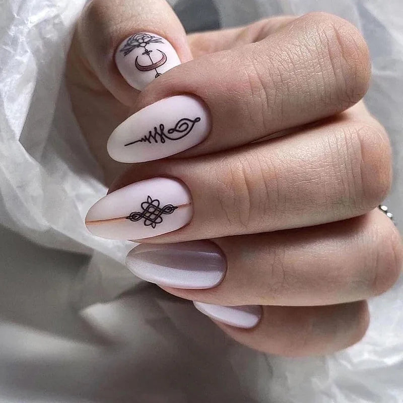 24pcsHalloween Fake Nails