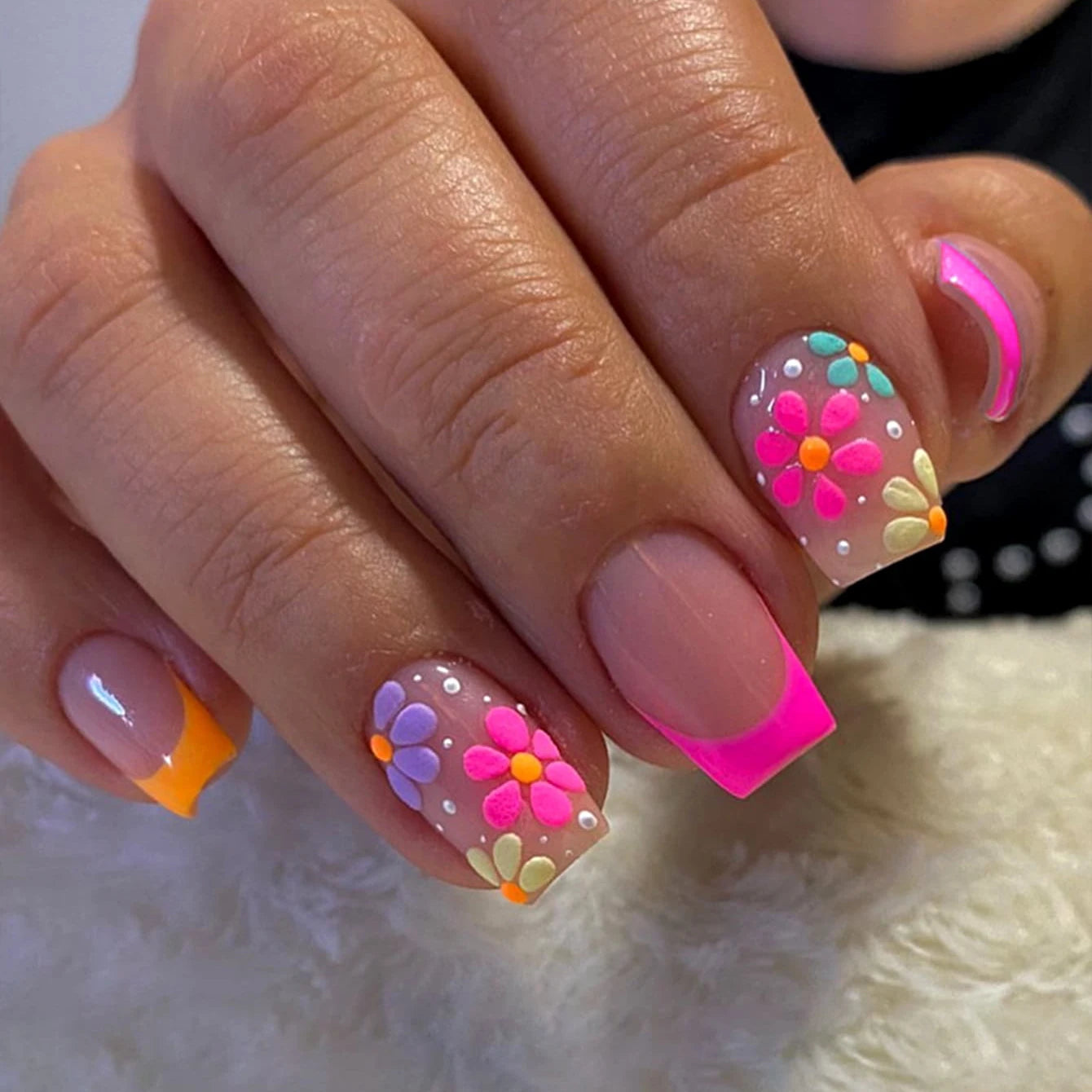 24pcs Ballet Fake Nails