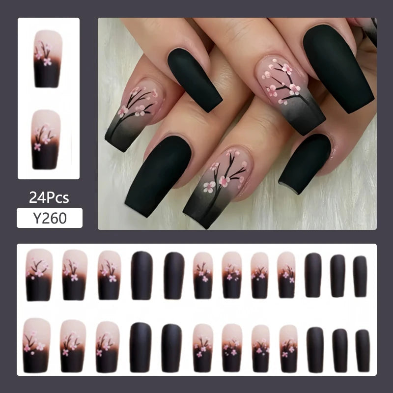24Pcs/Set Cute and Playful Wearing False Nails