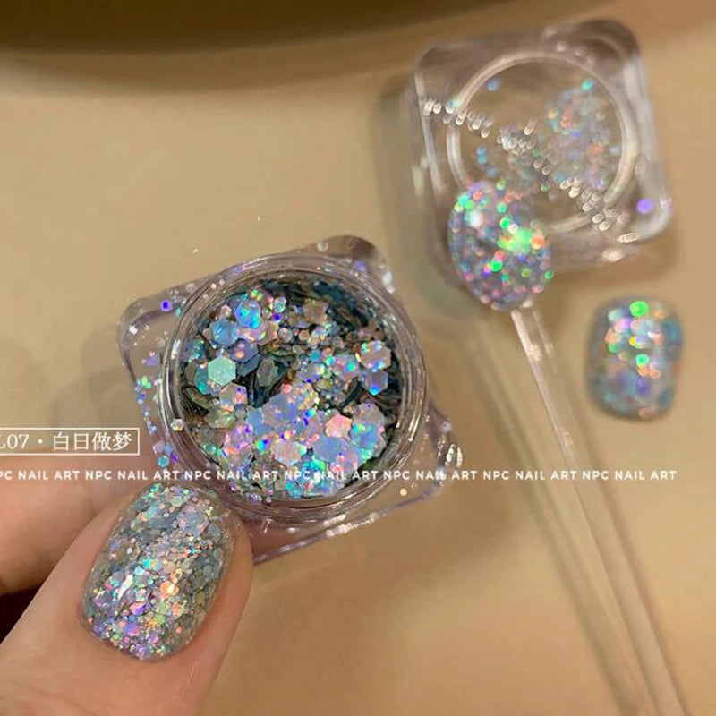 1Box Chameleon Nail Flakes Net2-3g