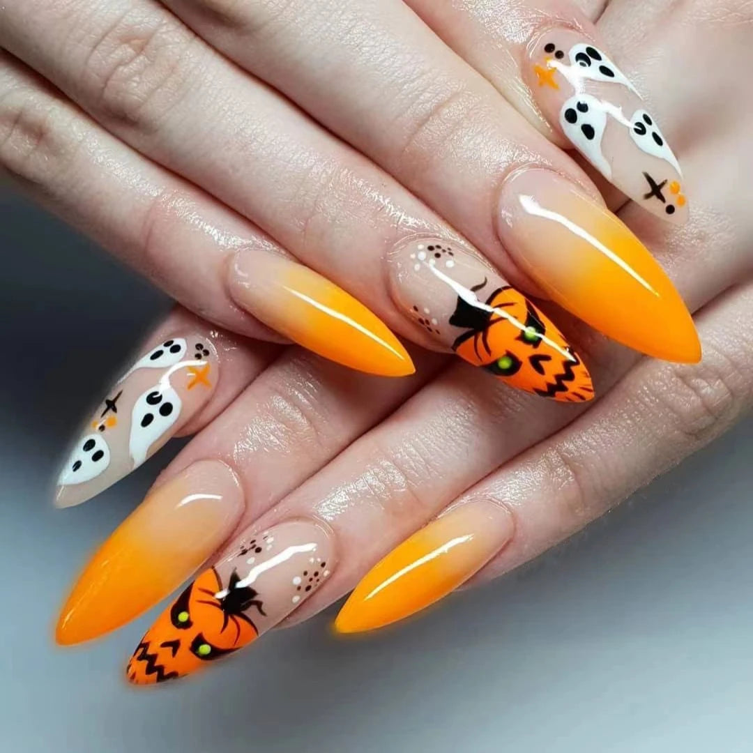 24pcsHalloween Fake Nails