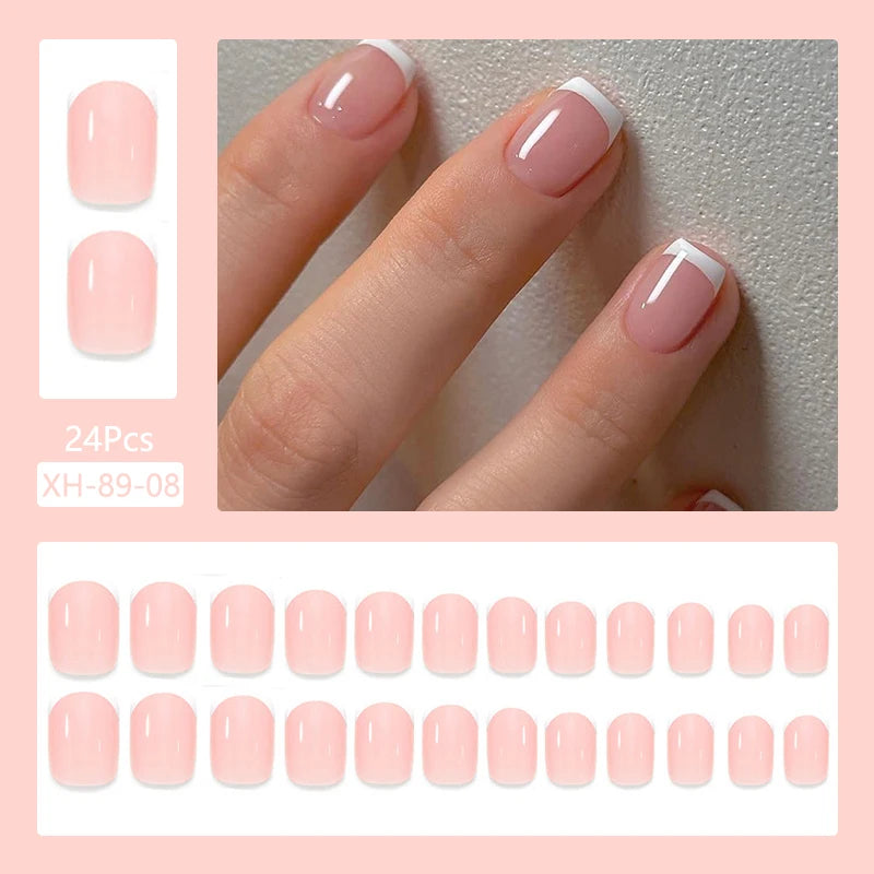 24Pcs/Set Cute and Playful Wearing False Nails