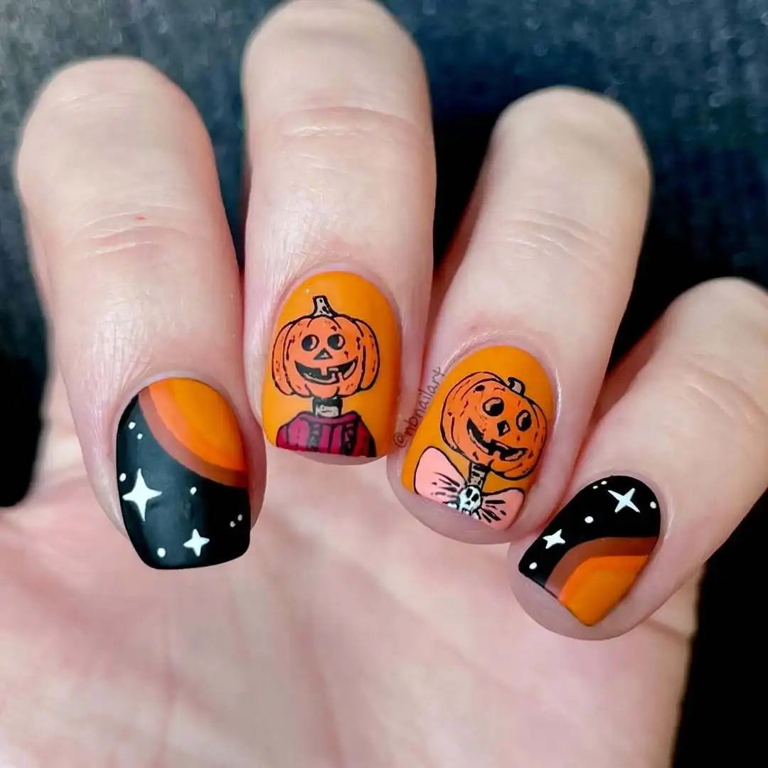 24pcs2025 New Halloween Press on Nails