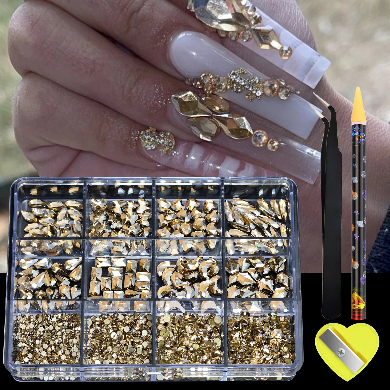 3D Multi-shape Luxury Nail