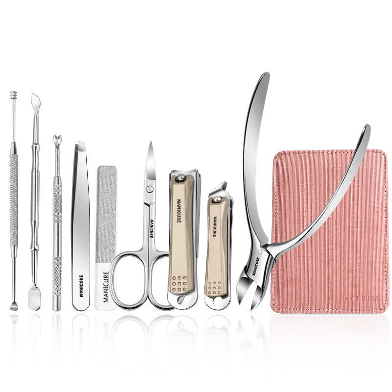 Manicure Set Professional 9 in 1 Nail Clippers Set