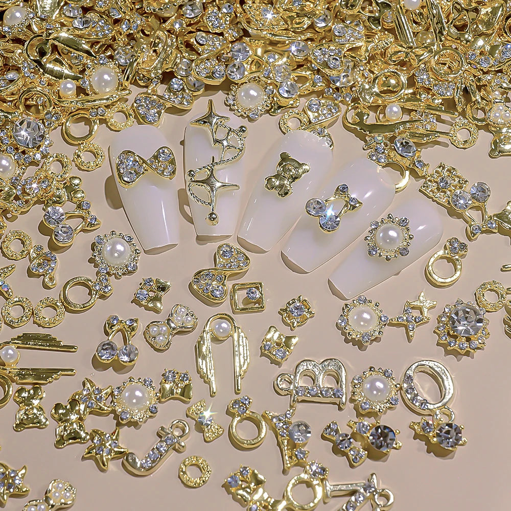 50Pcs 3D Mixed Random Luxury Nail