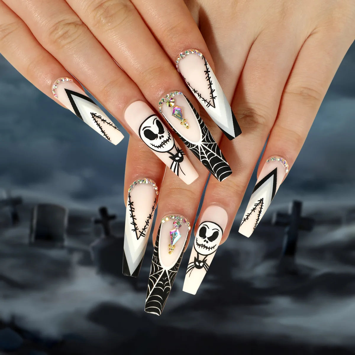 24pcsHalloween Fake Nails