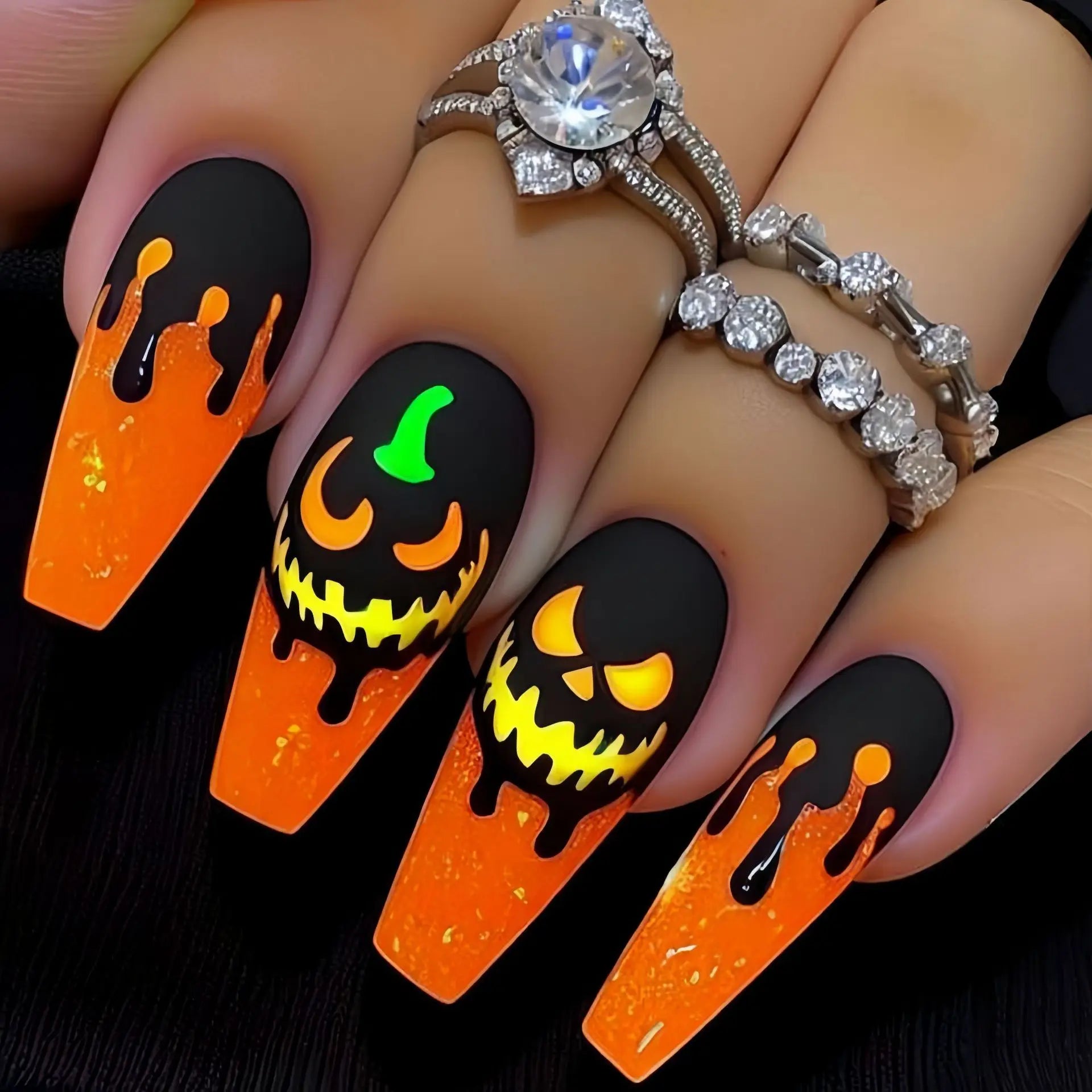 24pcs/set Medium fake nails for