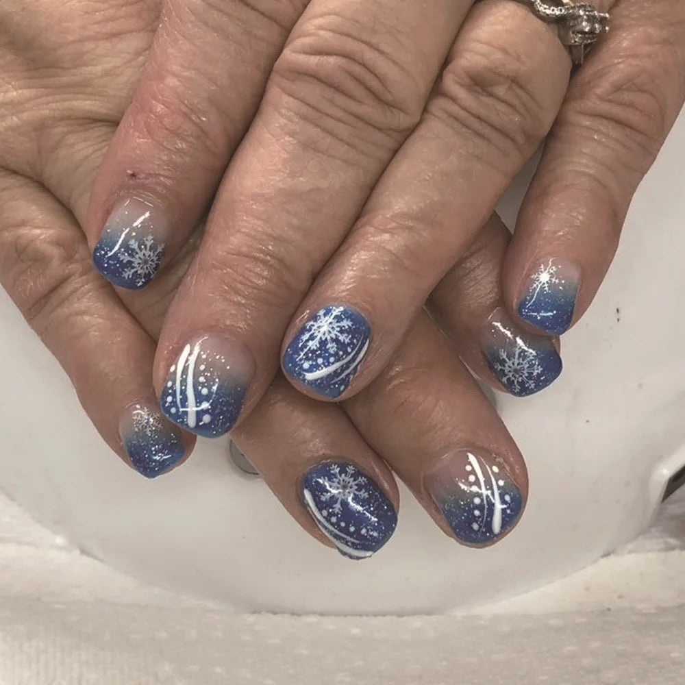 24pcs Merry Christmas Press On Nails