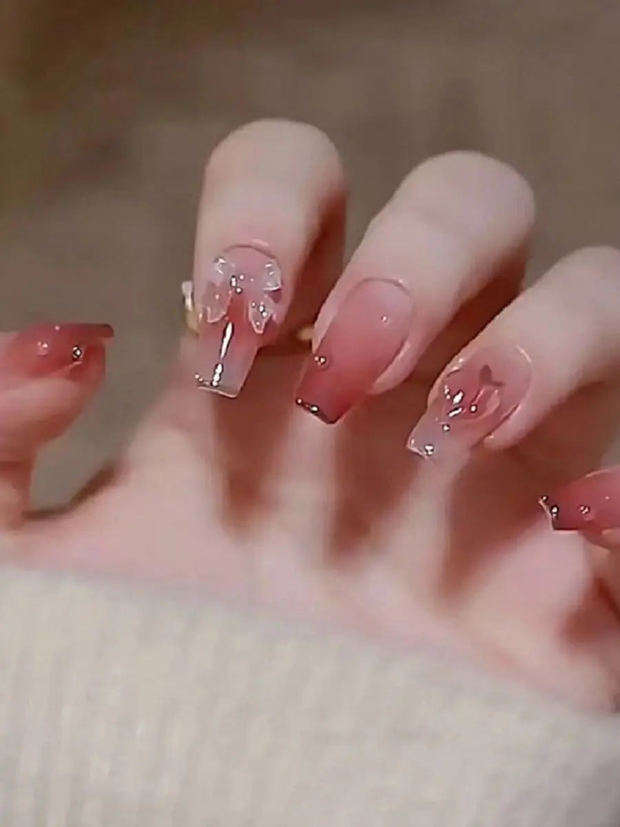 24PCS/1 BOX Gradient Patch  Fake Nail
