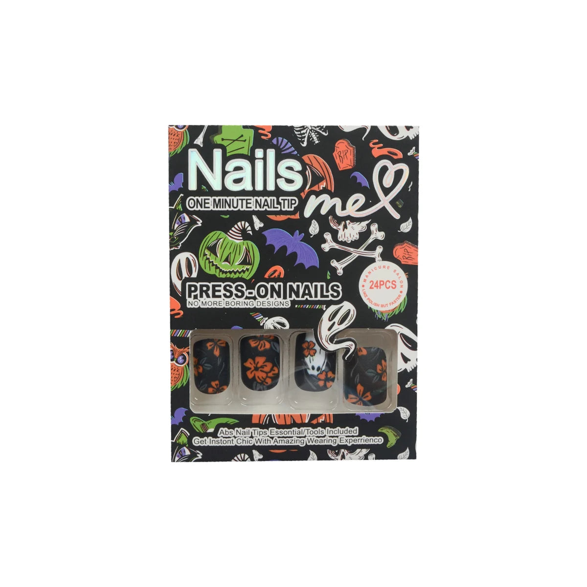 24pcsShort Square Matte Press On Nails