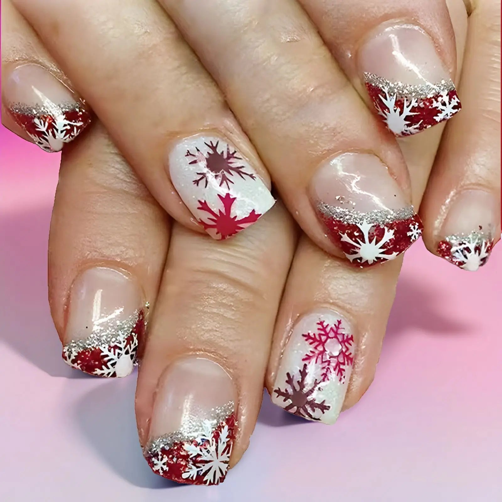 24pcs Merry Christmas Press On Nails