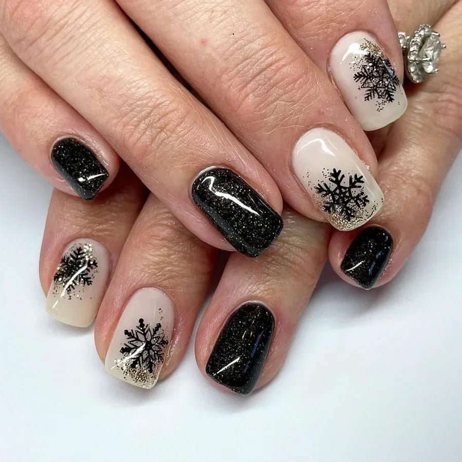 24Pcs Short Oval Press-On Nails