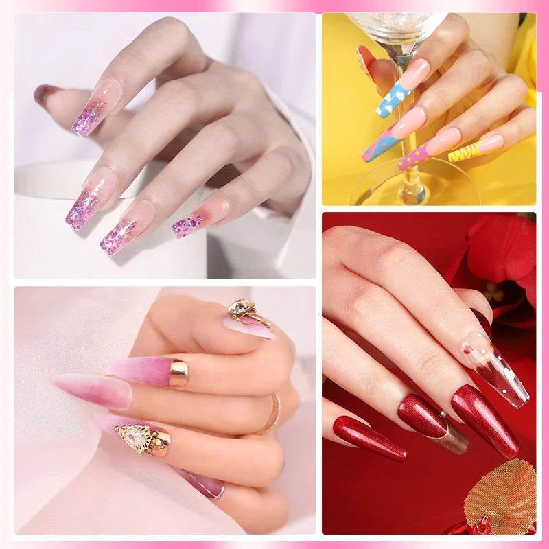 Gel Nail Polish Kit Manicure Art Decorations Set