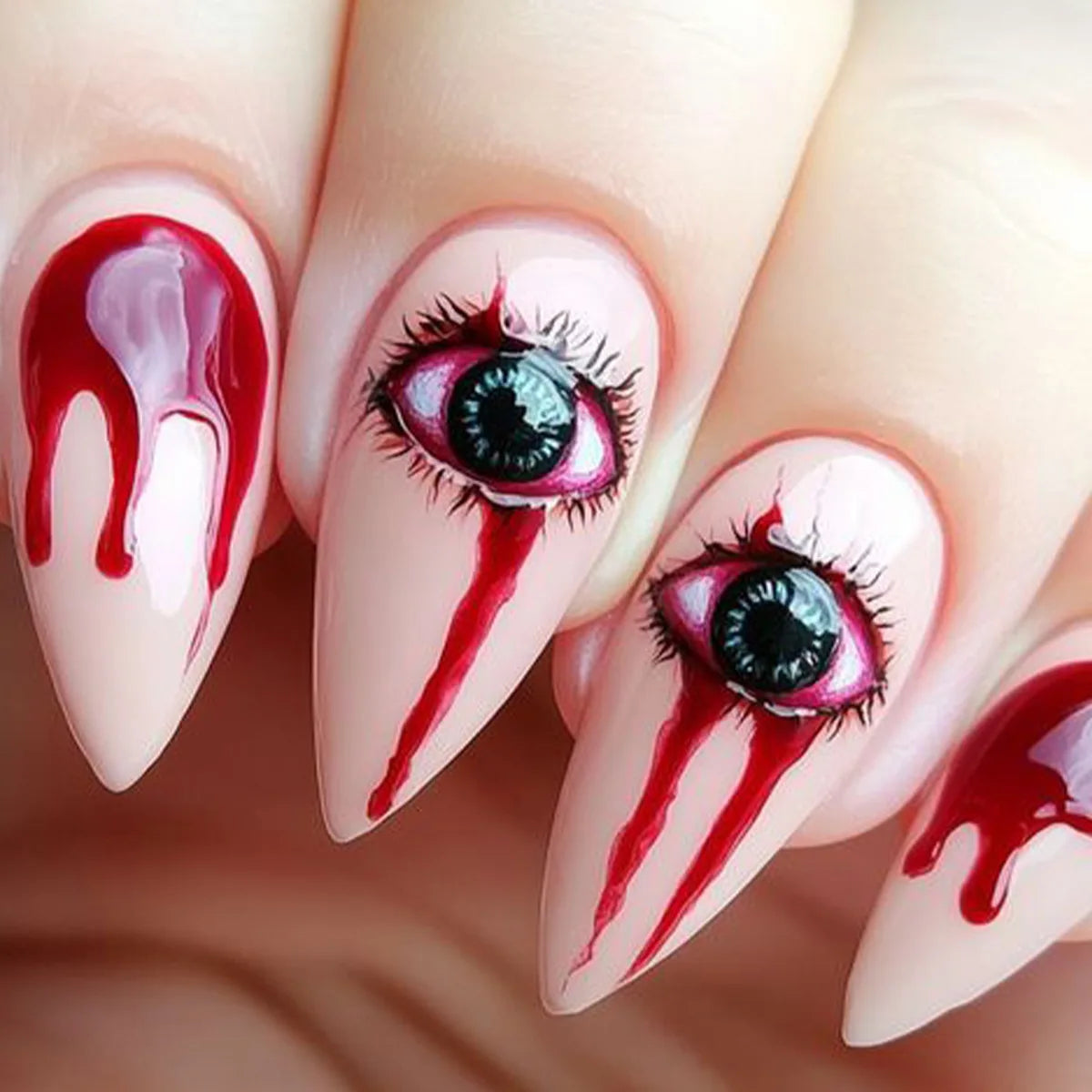 24pcs/set Medium fake nails for