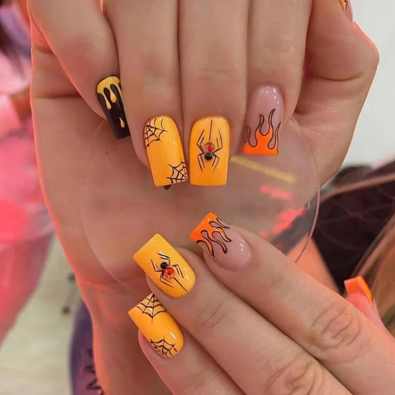 24pcsHalloween Fake Nails